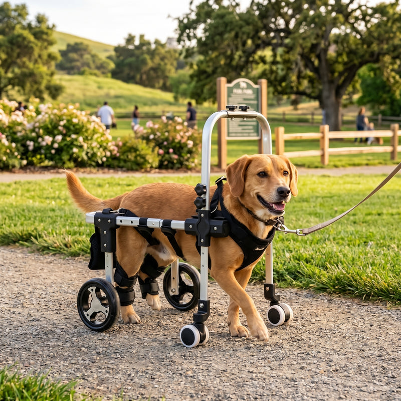 Four-Wheel Full-Support Dog Wheelchair